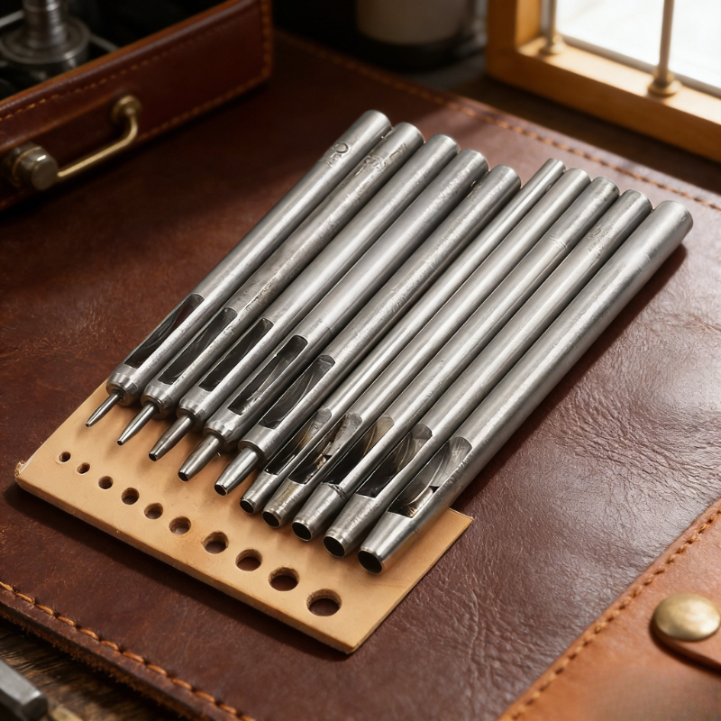 Leatherwork Hole Punch - 10pcs Rotary Leather Hole Punch Kit