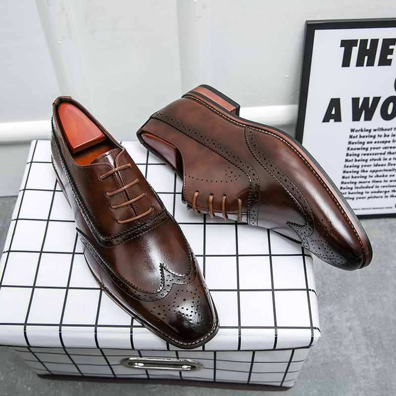 Leatherworking Classic - Luxury Brand Men's Brogue Shoes Breathable