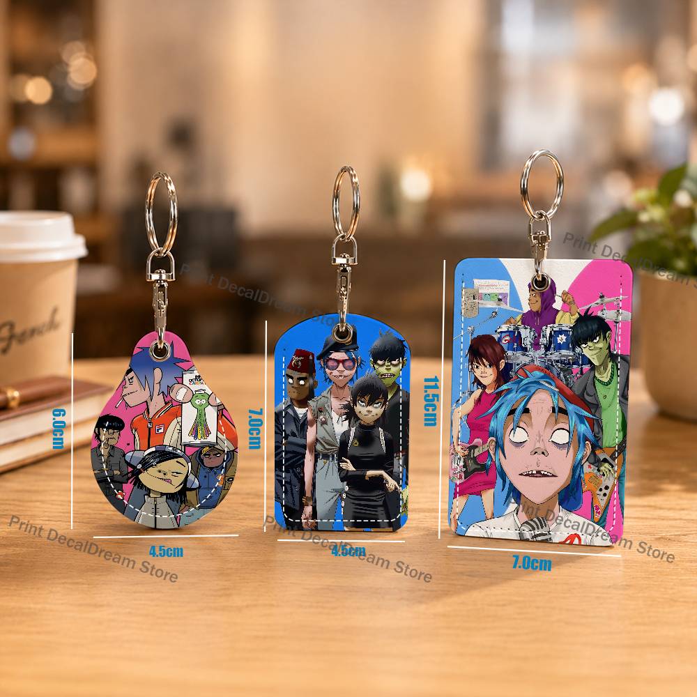 Leather Working - Band G-Gorillaz Holder Keychain For Air