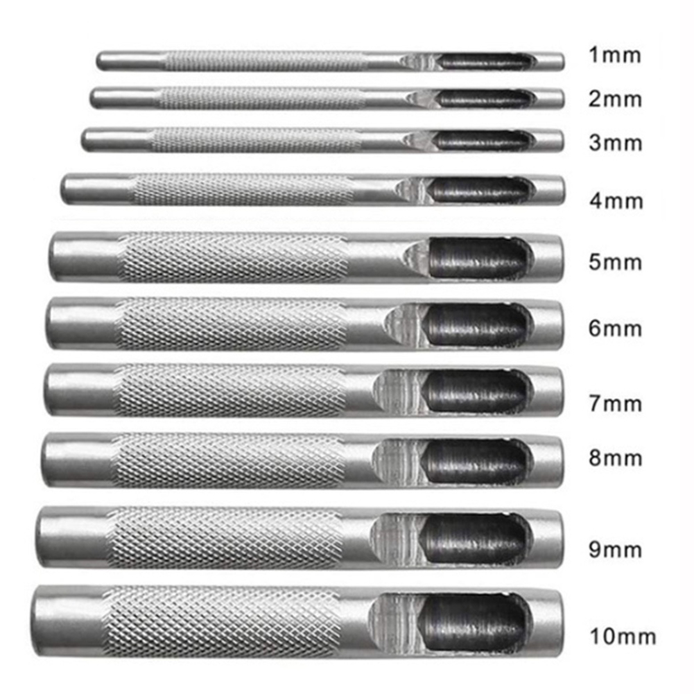 Leatherwork Hole Punch - 1mm-10mm High Quality 45# Steel Round