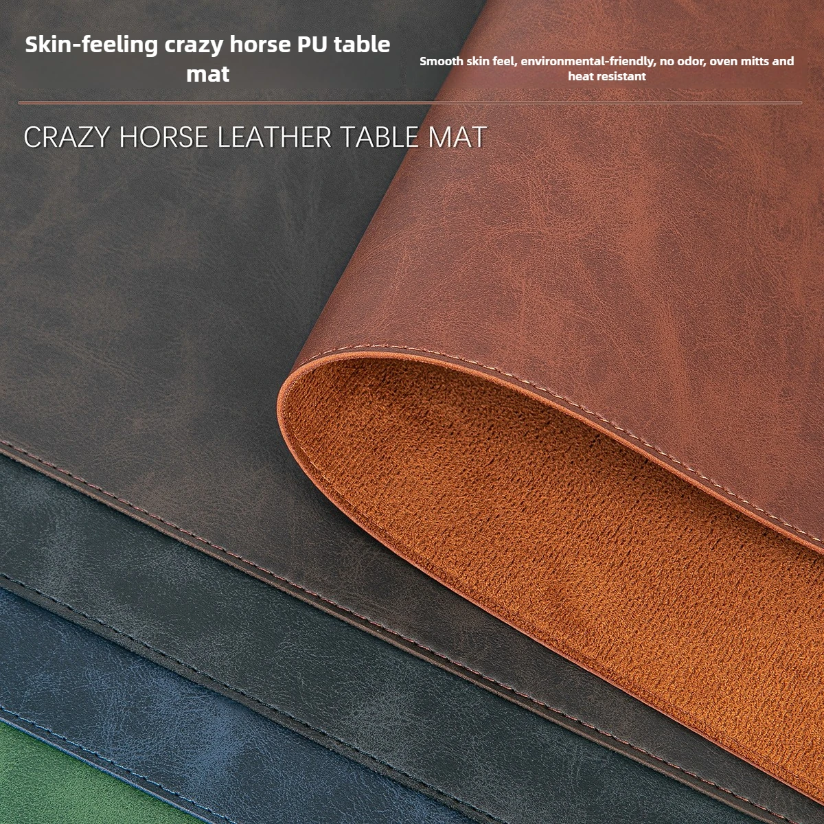Leatherwork Table - Desk Pad Waterproof PU Mouse Pad