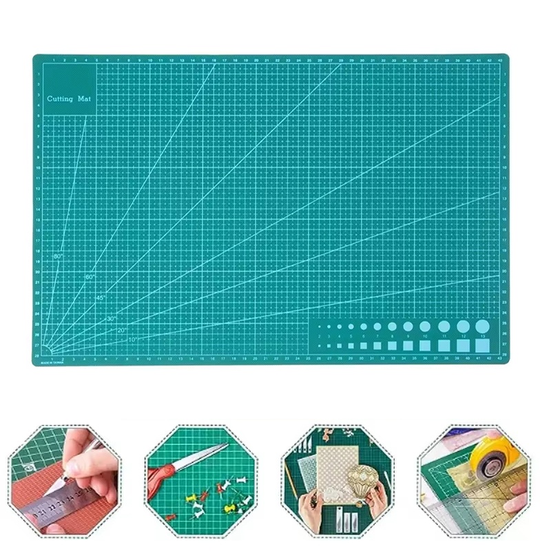 Leatherwork Table - A3 Craft Cutting Pad Grid Line