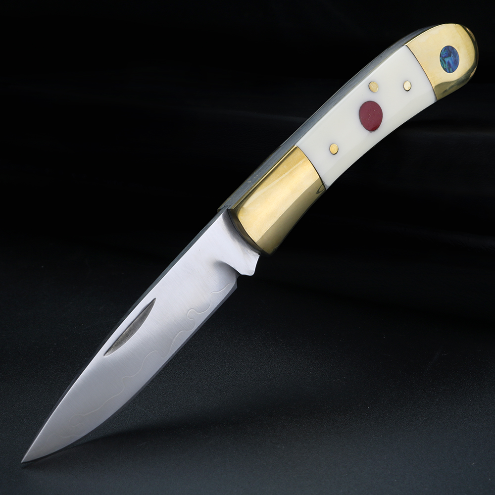 White cow bone brass handle ou - đánh giá và giá Bone Folder Tool