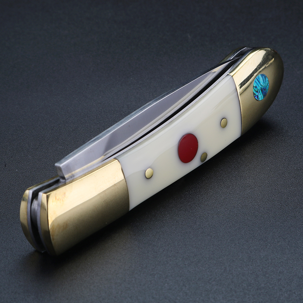 White cow bone brass handle ou - đánh giá và giá Bone Folder Tool