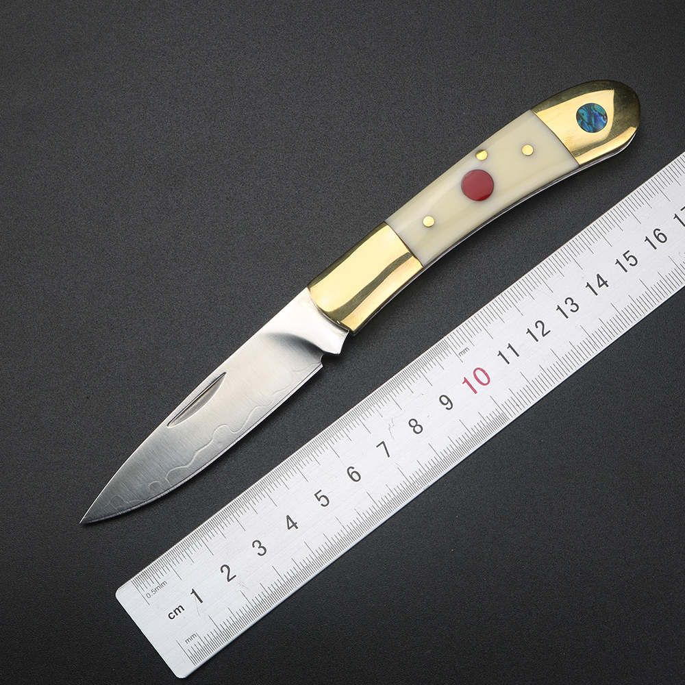 White cow bone brass handle ou - đánh giá và giá Bone Folder Tool