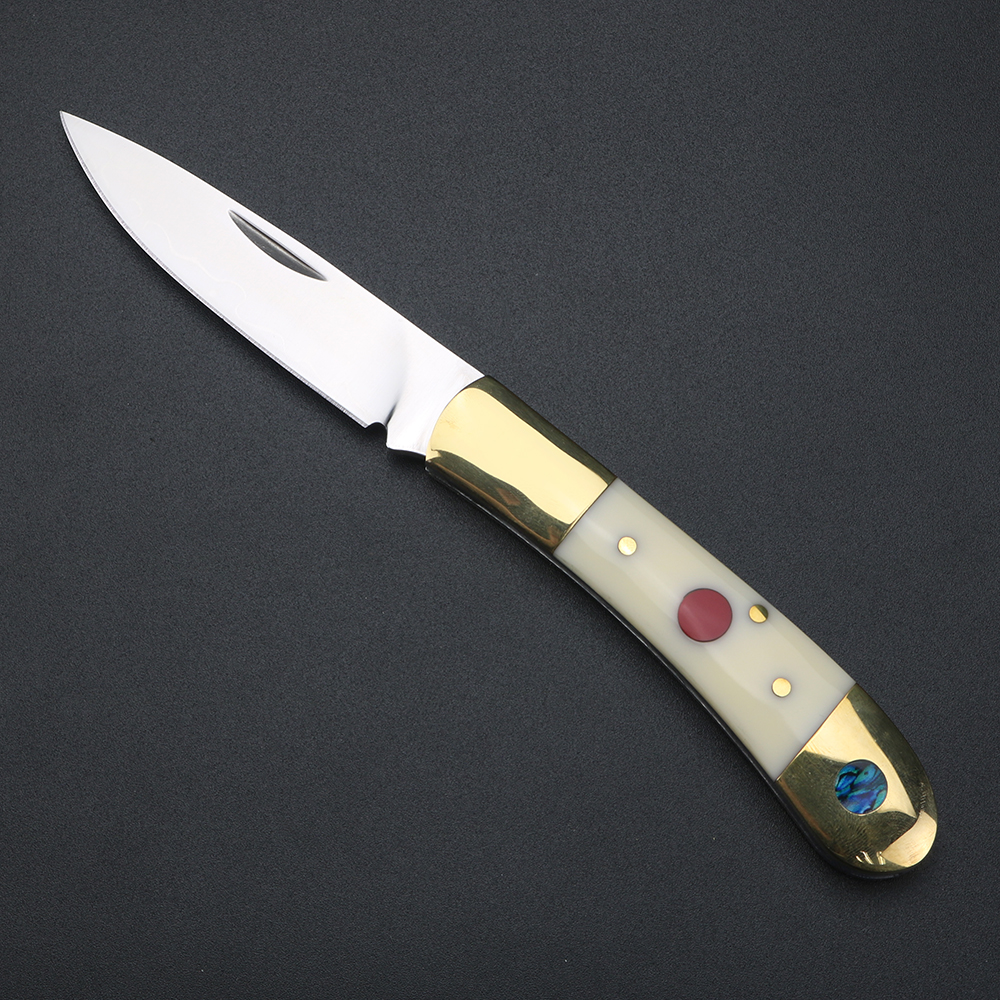 White cow bone brass handle ou - đánh giá và giá Bone Folder Tool