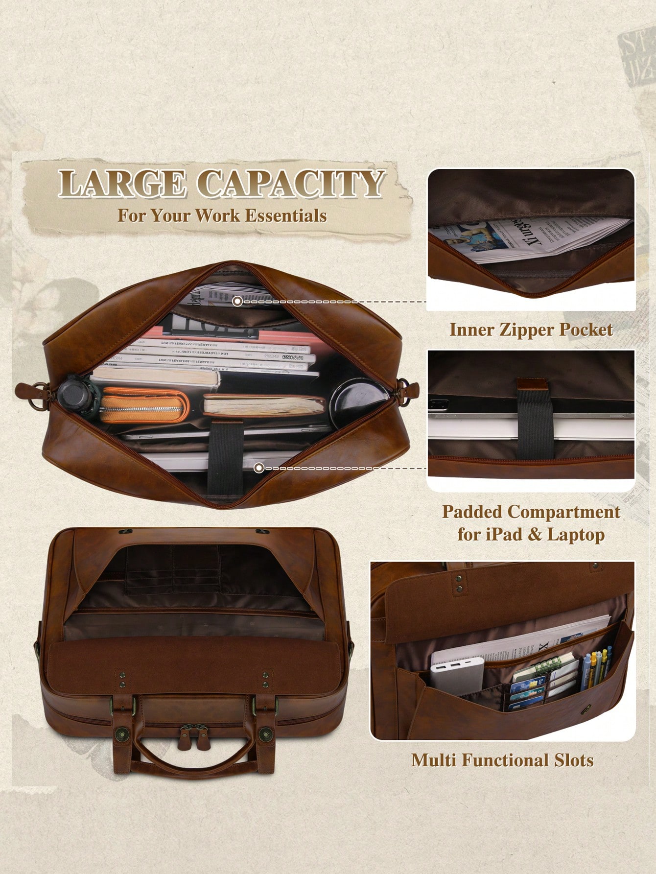 Vintage Leather Messenger Bag  - đánh giá và giá Leatherworking Classic