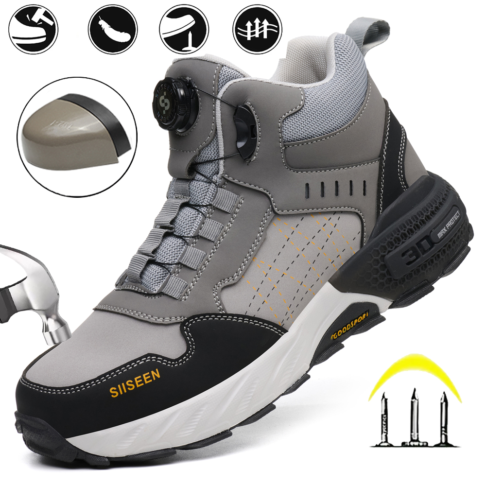 Men's Safety Shoes Steel Toe A - đánh giá và giá Leather Work Factory