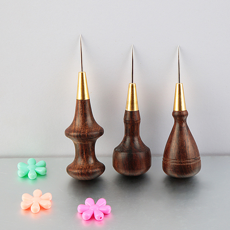 1Pcs Wooden Handle Awls Leathe - đánh giá và giá Leatherwork Hole Punch