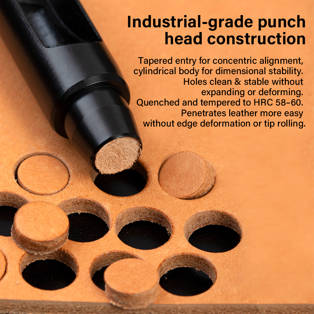 WUTA 5-15Pcs Basic Black Anti- - đánh giá và giá Leatherwork Hole Punch