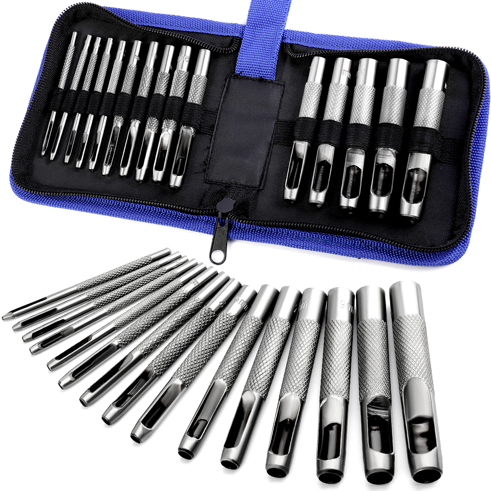 KRABALL 1mm-11mm 15pcs/set Por - đánh giá và giá Leatherwork Hole Punch