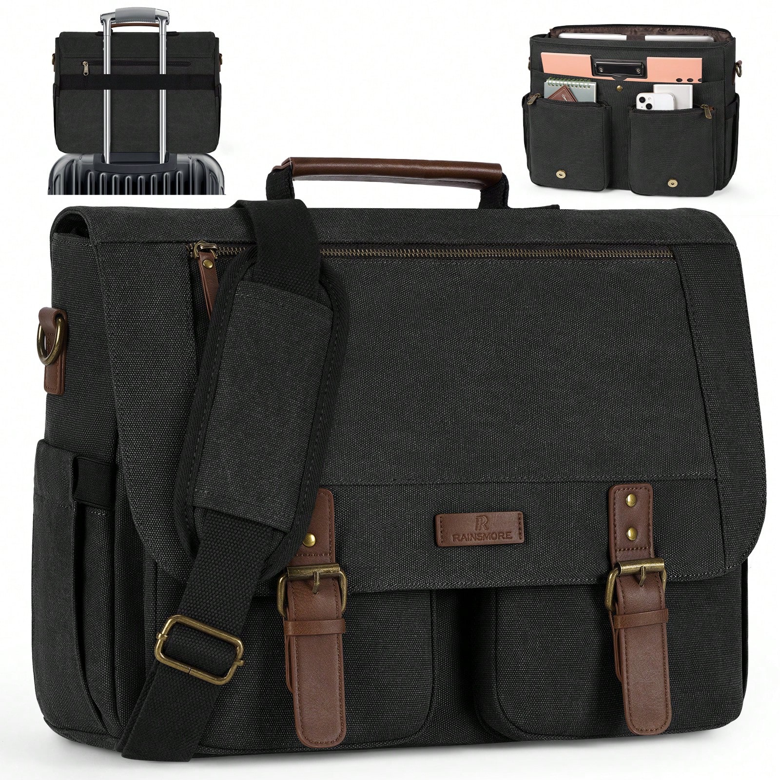 Vintage Men's Messenger Bag, 1 - đánh giá và giá Leatherworking Classic