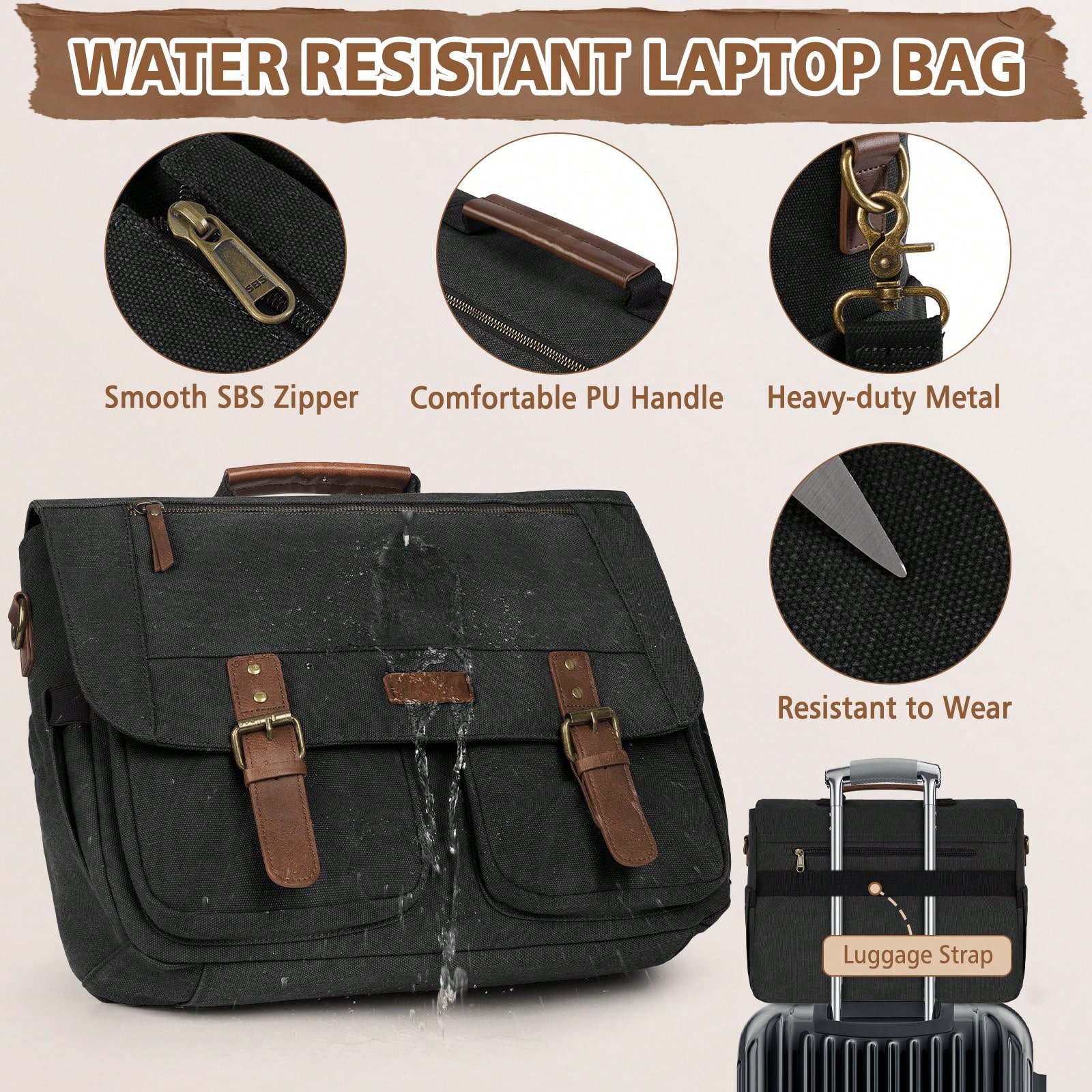 Vintage Men's Messenger Bag, 1 - đánh giá và giá Leatherworking Classic
