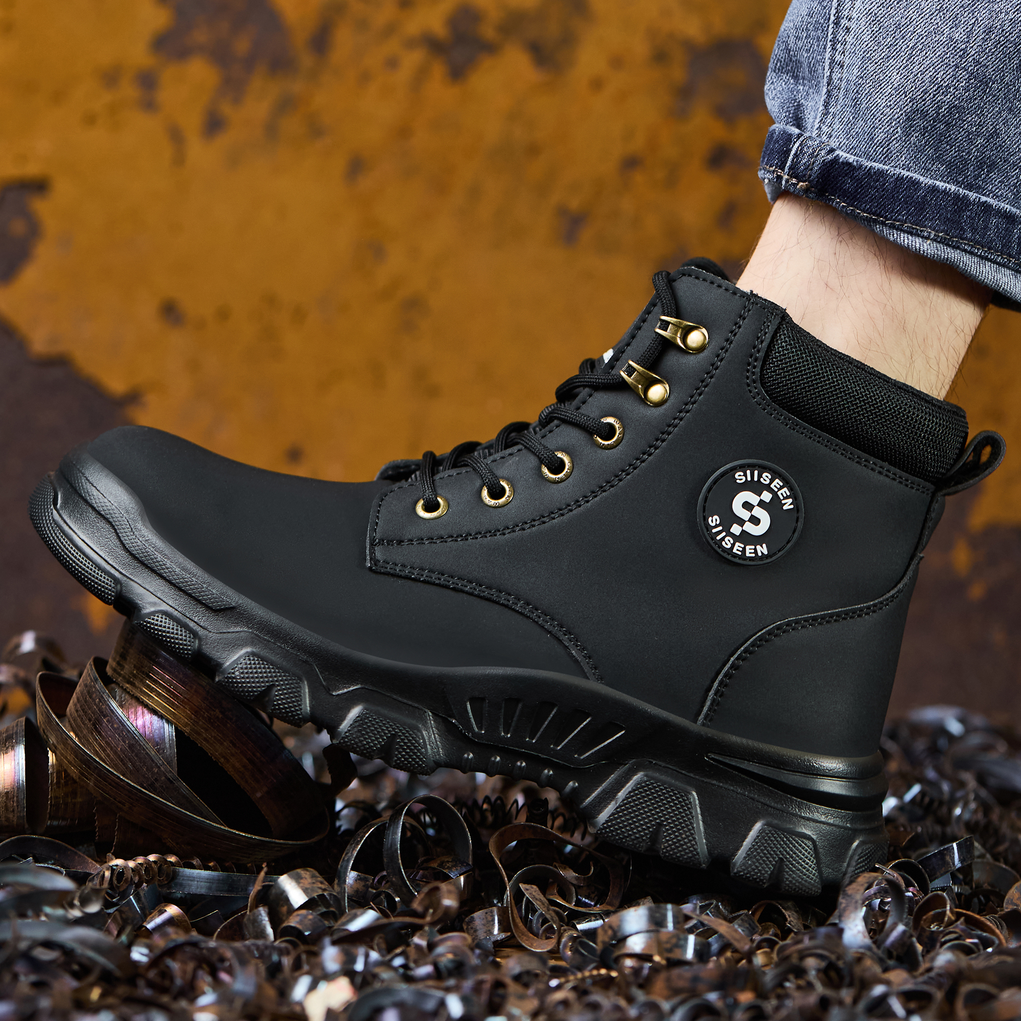 Men's Safety Shoes Anti-impact - đánh giá và giá Leather Work Factory