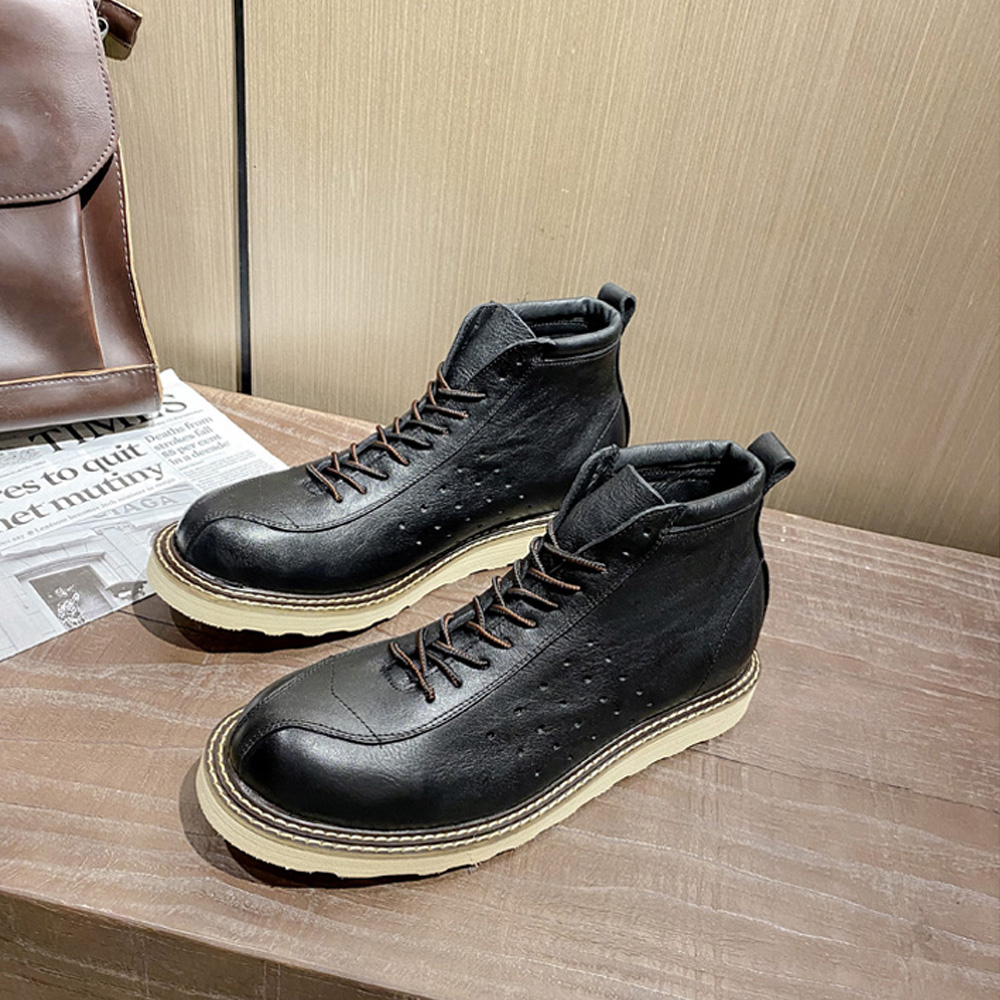 Men's Genuine Leather Hollow O - đánh giá và giá Leather Work Western