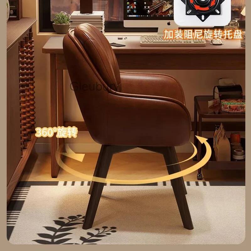 Leather Vintage Computer Chair - đánh giá và giá Leatherwork Table