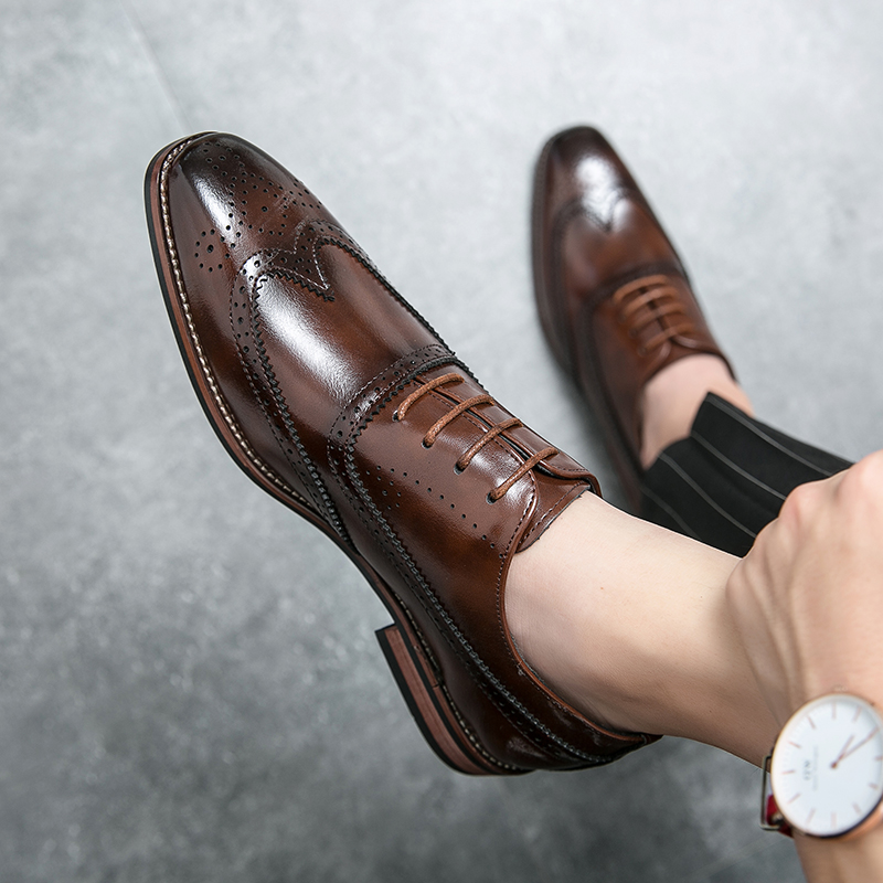 Luxury Brand Men's Brogue Shoe - đánh giá và giá Leatherworking Classic