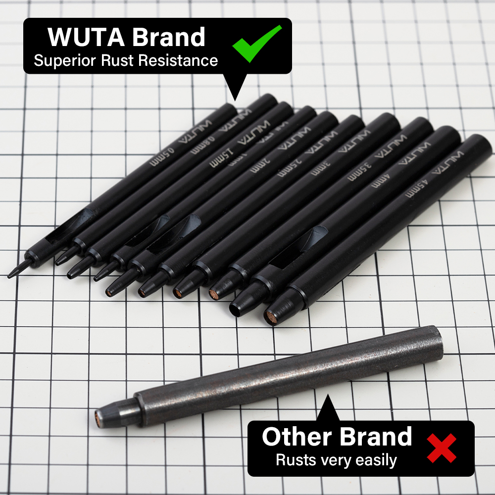 WUTA 1Pc 6-15mm Black Anti-Rus - đánh giá và giá Leatherwork Hole Punch