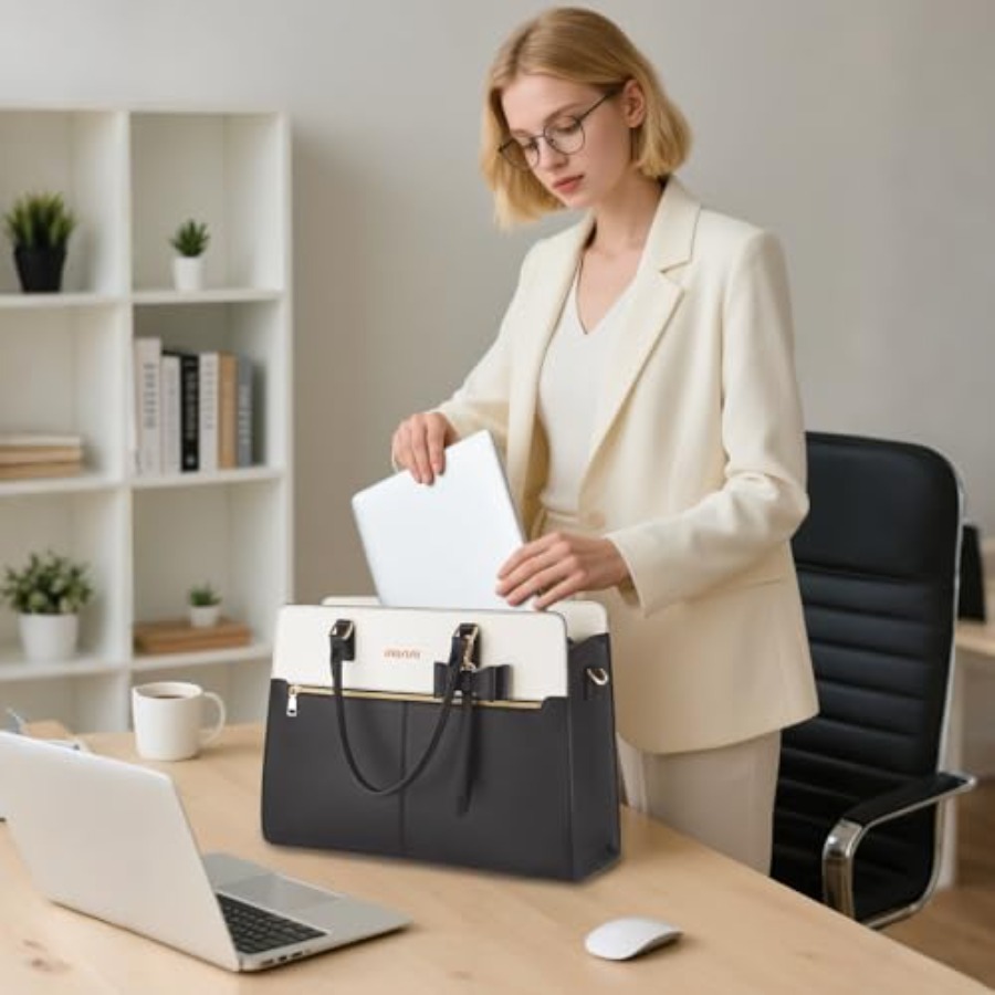 Laptop Tote Bag for Women, 15. - đánh giá và giá Leather Working
