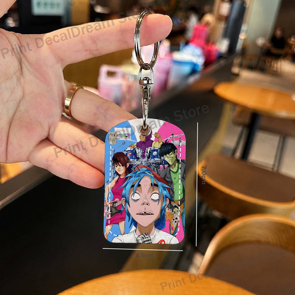 Band G-Gorillaz Holder Keychai - đánh giá và giá Leather Working