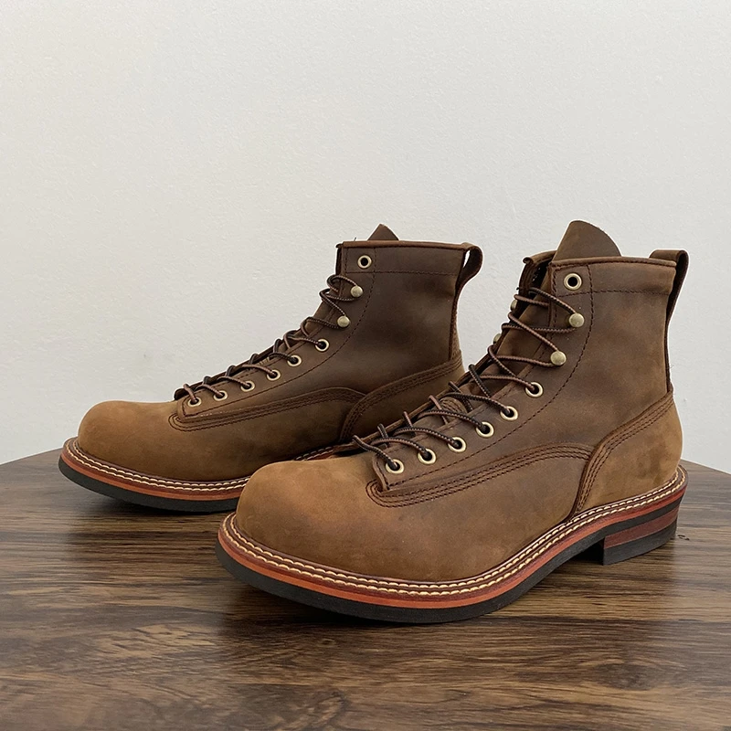 Vintage British Men Ankle Boot - đánh giá và giá Leather Work Flats