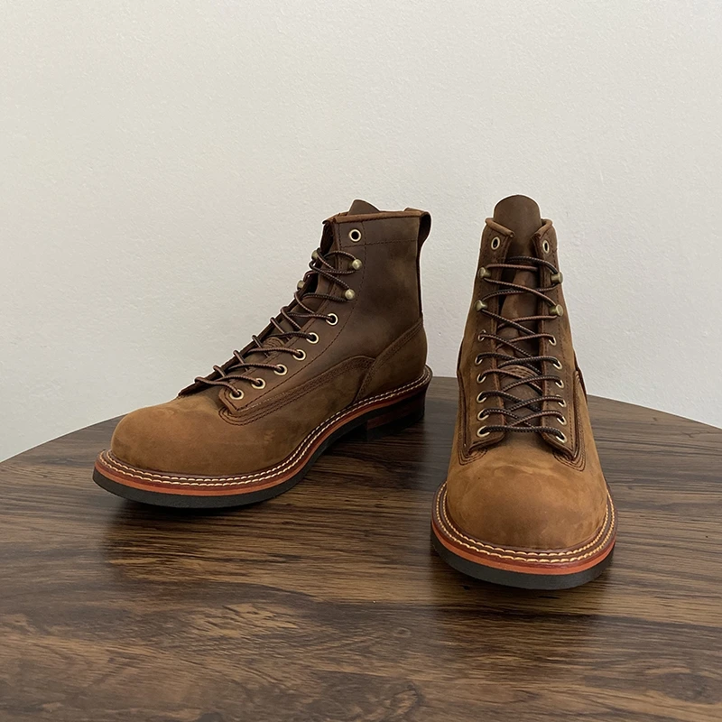 Vintage British Men Ankle Boot - đánh giá và giá Leather Work Flats
