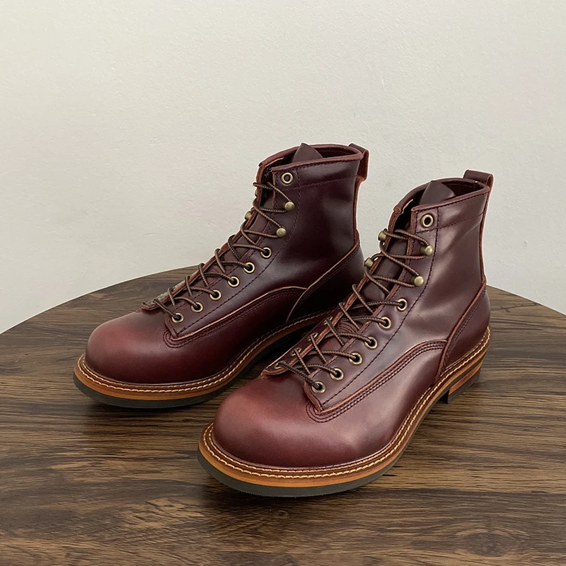 Vintage British Men Ankle Boot - đánh giá và giá Leather Work Flats