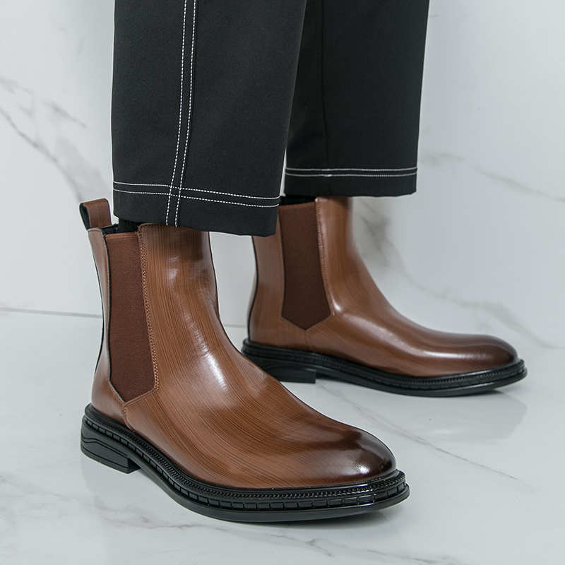 British Style Chelsea Men's Bo - đánh giá và giá Leather Work Flats