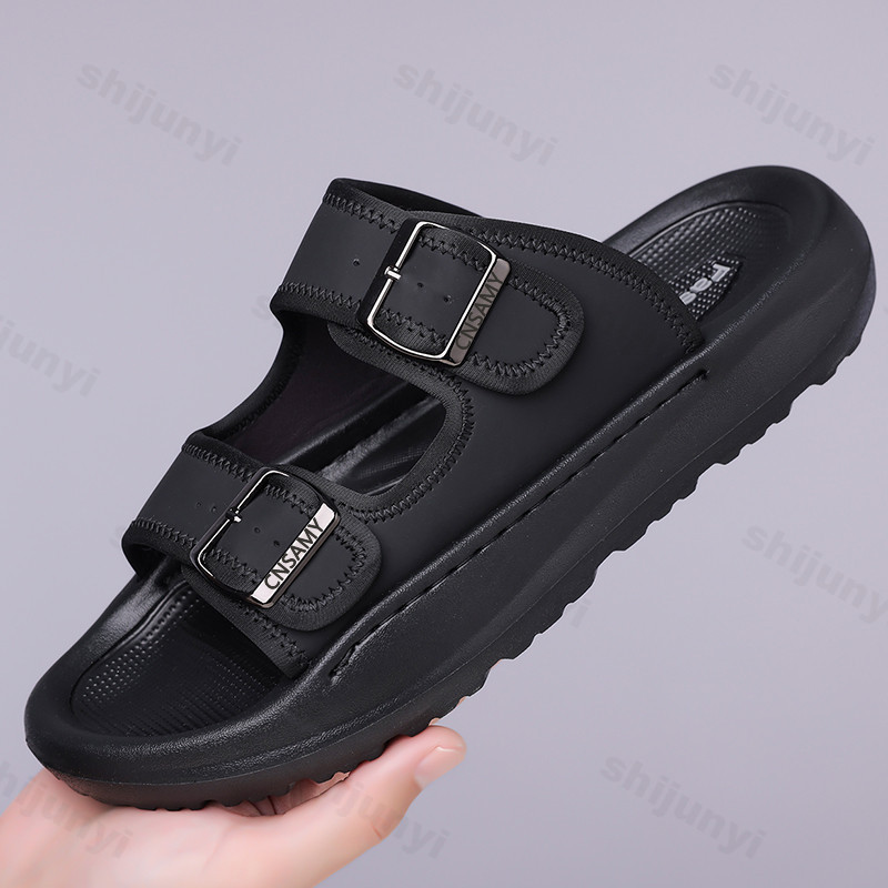 Men's Slippers 2025 Summer Bre - đánh giá và giá Leather Work Flats