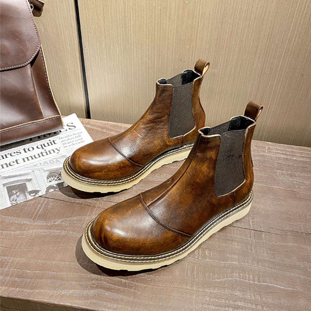 Retro Men's Genuine Leather Ch - đánh giá và giá Leather Work Western