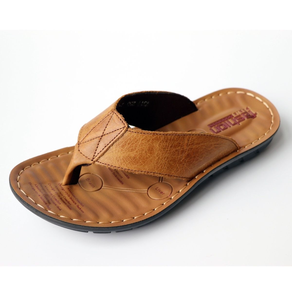 Summer Shoes Men Slippers Genu - đánh giá và giá Leather Work Flats