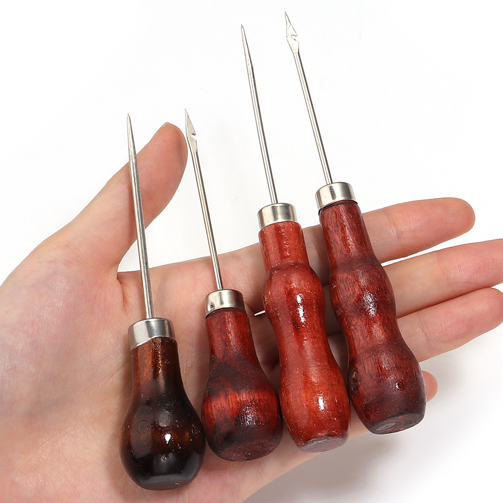 Wooden Handle Awls DIY Leather - đánh giá và giá Leatherwork Hole Punch