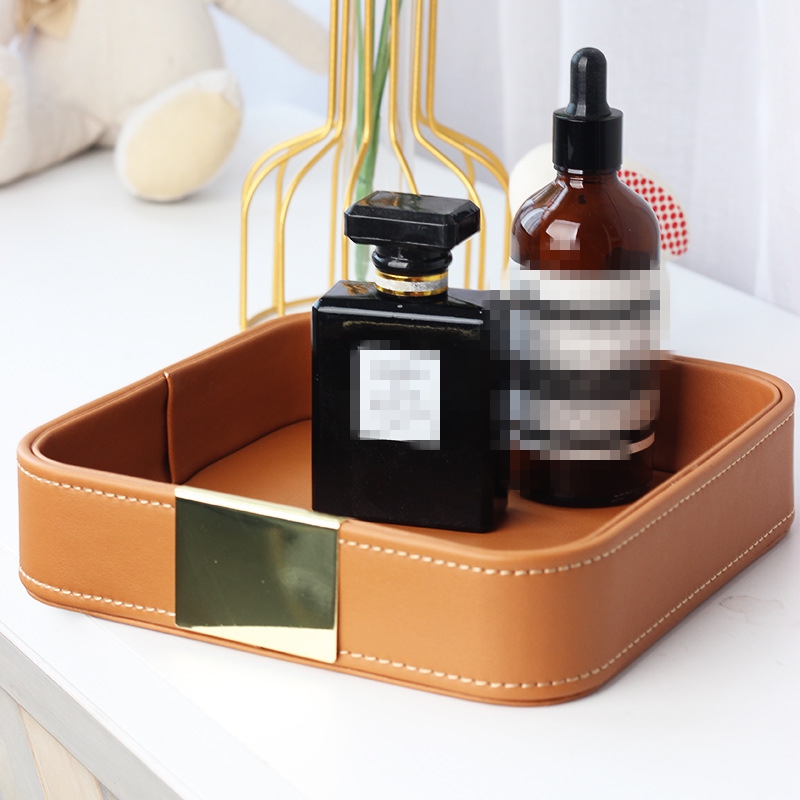 Leather Desk Tray Desktop Stor - đánh giá và giá Leatherwork Table