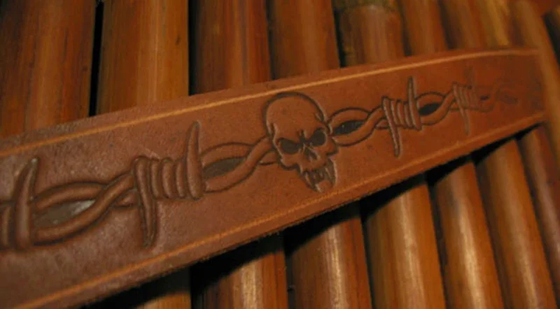 5pcs Thorns and skull pattern  - đánh giá và giá Leatherwork Patterns Free