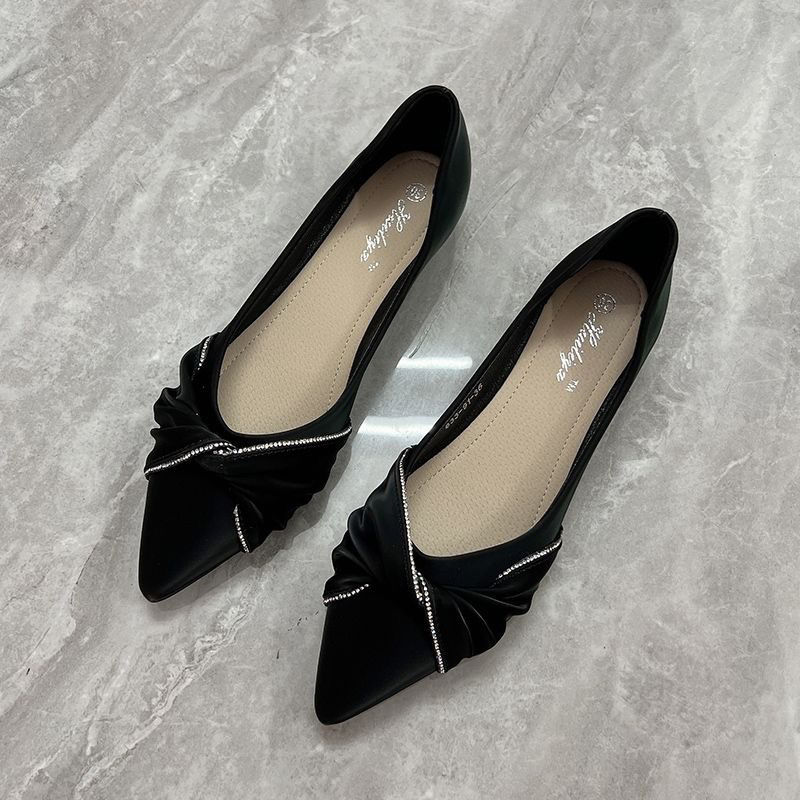 Flat shoes women's pointed hea - đánh giá và giá Leatherwork In French