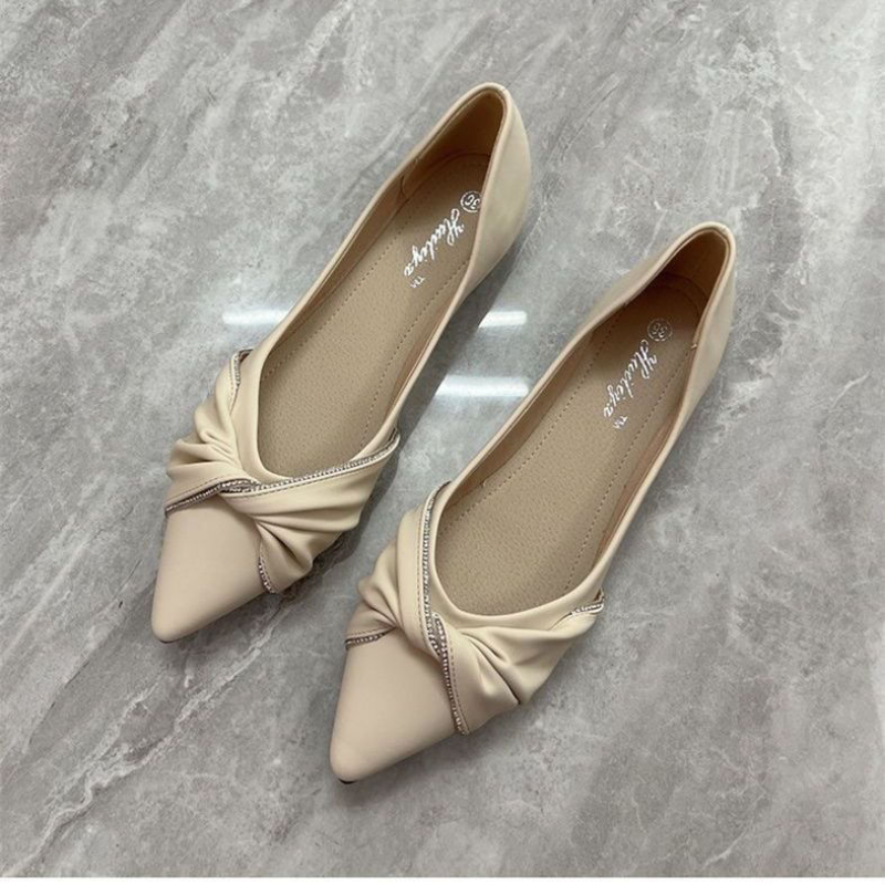 Flat shoes women's pointed hea - đánh giá và giá Leatherwork In French
