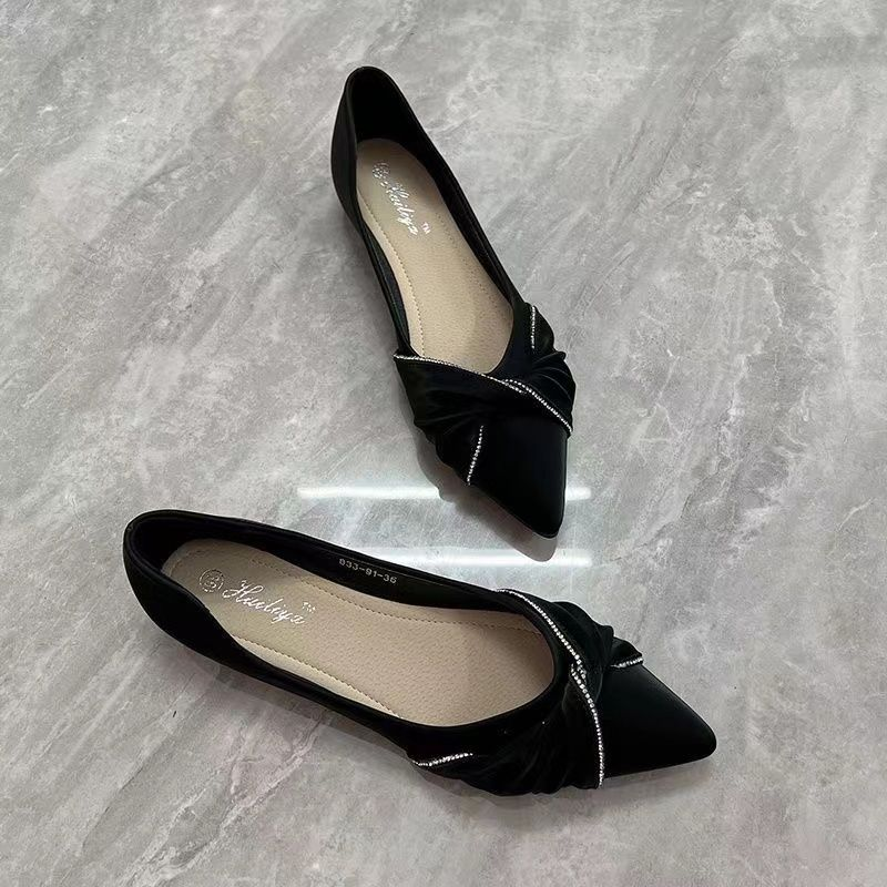 Flat shoes women's pointed hea - đánh giá và giá Leatherwork In French
