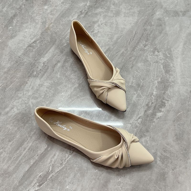 Flat shoes women's pointed hea - đánh giá và giá Leatherwork In French