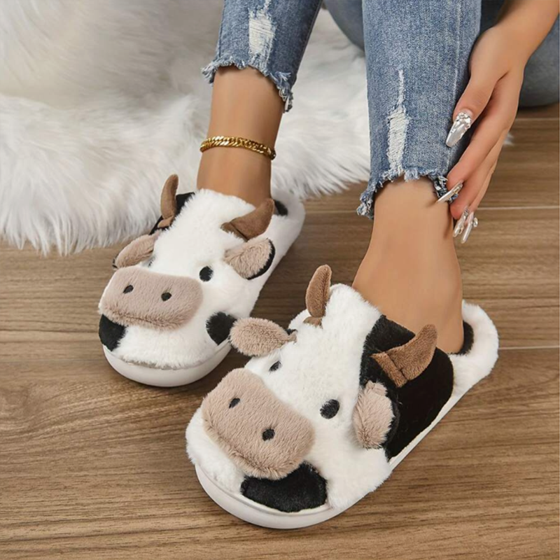 Soft Cow Slippers for Women -  - đánh giá và giá Leather Work Flats