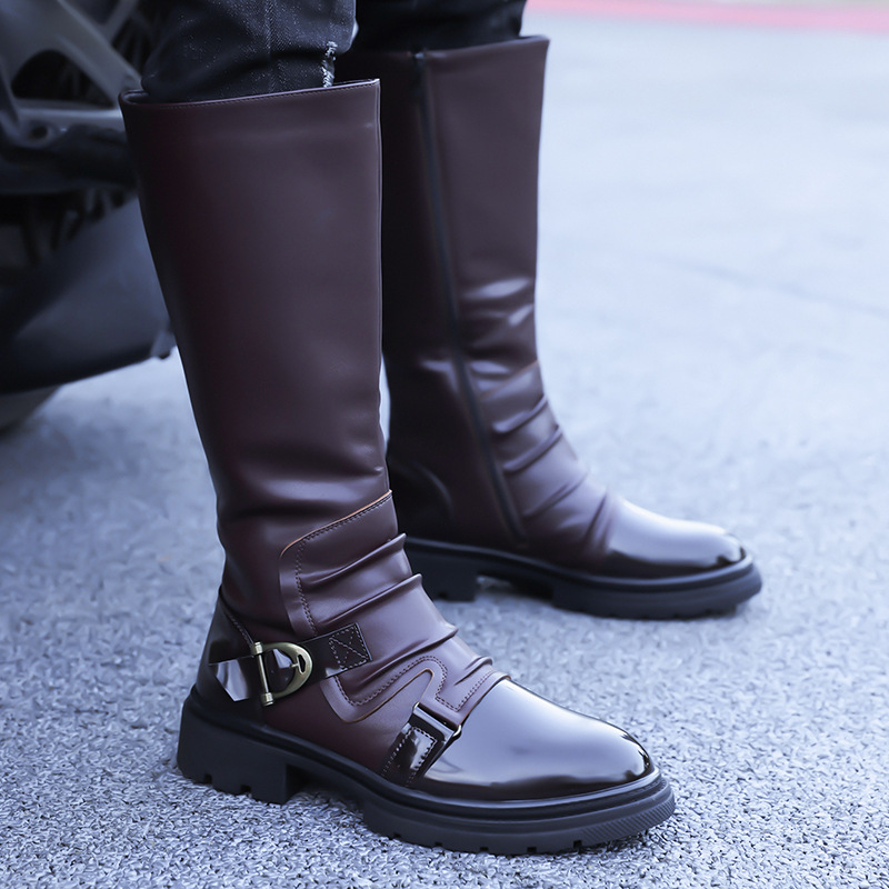 2026 New Men‘s Motorcycle Boot - đánh giá và giá Leather Work Flats