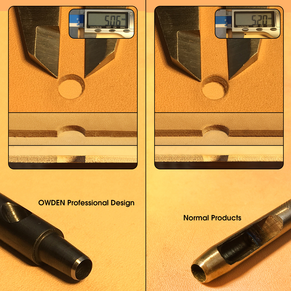 OWDEN 1-5mm 6Pcs Leather Hollo - đánh giá và giá Leatherwork Hole Punch