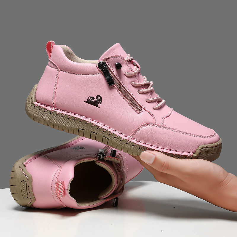 Women's Sneakers Handmade Leat - đánh giá và giá Leather Work Flats