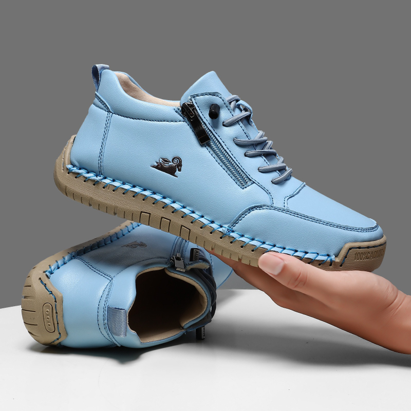 Women's Sneakers Handmade Leat - đánh giá và giá Leather Work Flats