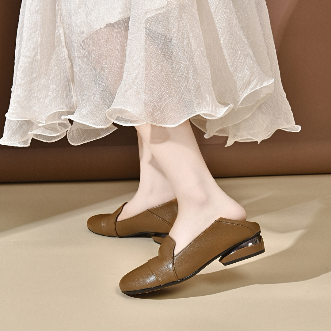 Women's shoes 2026 autumn low  - đánh giá và giá Leather Working