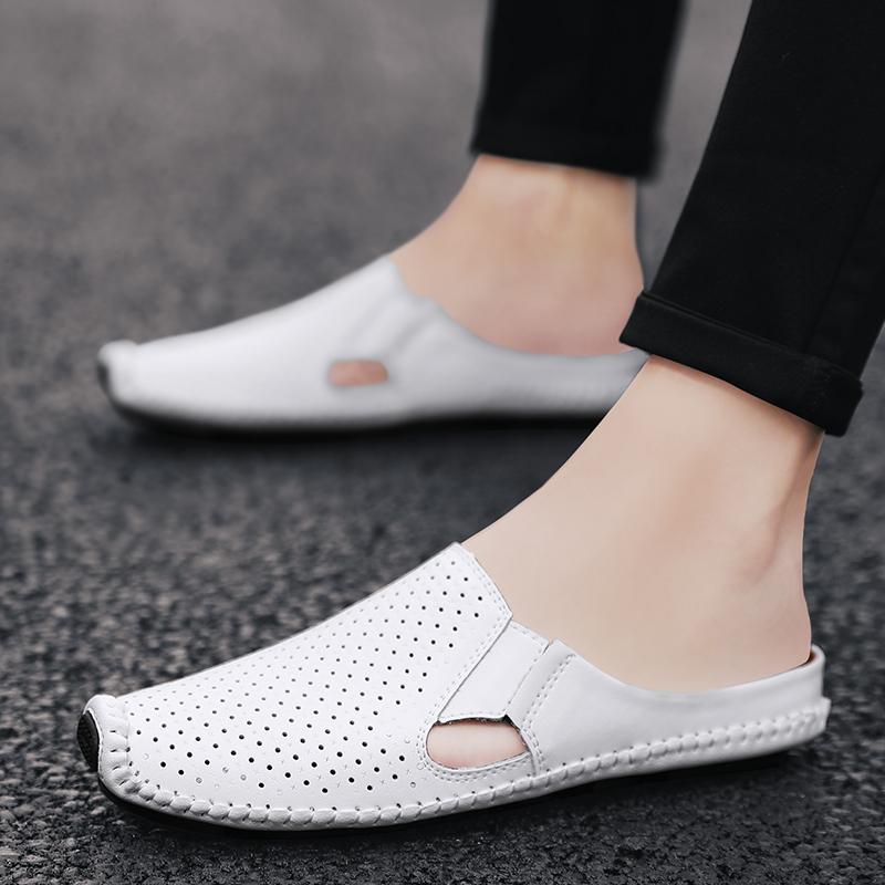 Half Slipper for Men Sandals 2 - đánh giá và giá Leather Work Flats